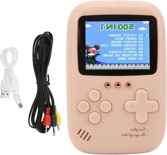 Retro Handheld Game Console - Kinder - 10000mAh - Roze | bol
