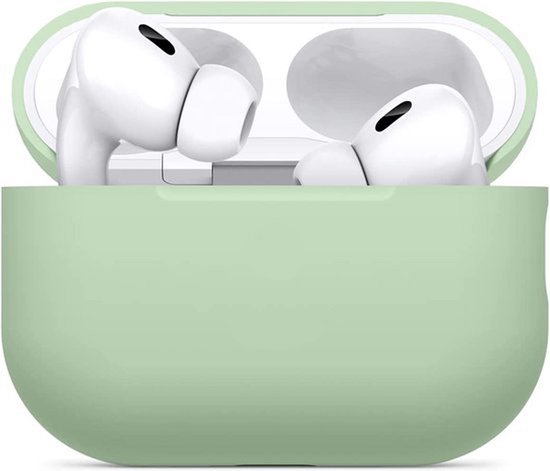 Studio Air® Airpods Hoesje Pro 2 Siliconen Case - Licht Groen - Soepel Airpod Hoesje voor Airpods Pro 2 (2022)