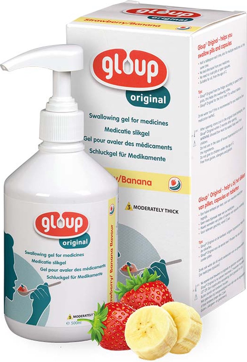 Gloup Original Medicatie Slikgel - 6 flessen x 500ml (6 halen, 5 betalen)