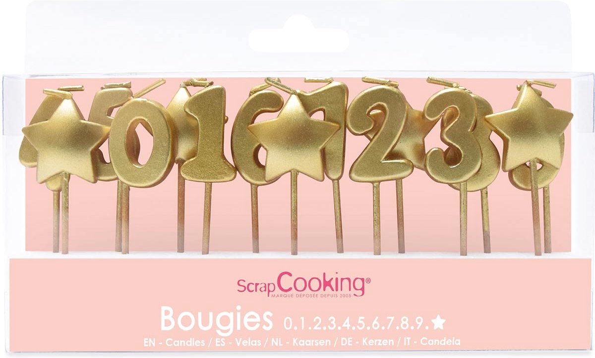 ScrapCooking Gouden Kaarsen pk/15