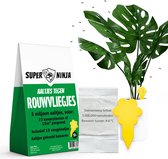 Super Ninja Combipakket Tegen Rouwvliegjes Bestrijden - 5 Miljoen Aaltjes & 10 Gele Sticky Vallen - Complete Biologische Bestrijding voor Binnen