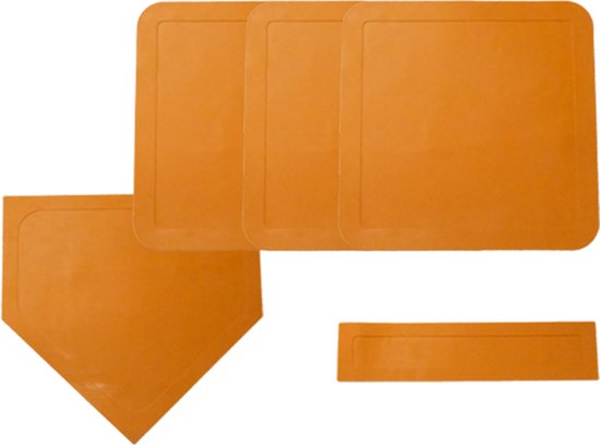 Ensemble Base Et Marbre (home Plate) Franklin Sports – Orange, Caoutchouc – 23378X (occasion)