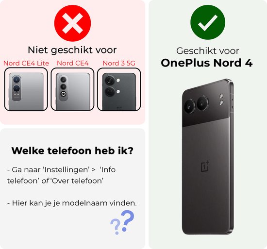 Protecteur d'écran adapté pour Oneplus Nord 4 Protecteur d'écran en Tempered Glass trempé Couverture complète - Protecteur d'écran adapté pour Oneplus Nord 4 Protecteur d'écran - 2 PACK