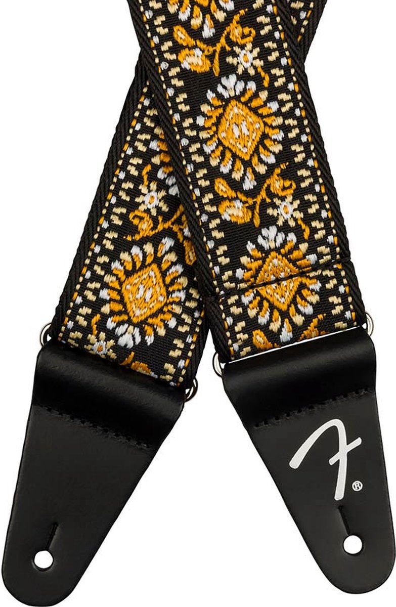 Fender 990638031 2 gitaarband, Pasadena geweven, gele lotus
