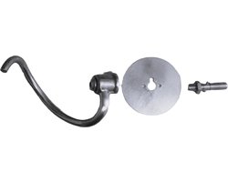 JP4A set RVS spiraalkneedhaak voor Kenwood Major, Cooking chef, Chef XL KVL4KVL40, 21S51, Kenwood Titanium, Chef Patissier XL, KWL90.004SI110, Karma CS-B5 (BG) 300 watt.