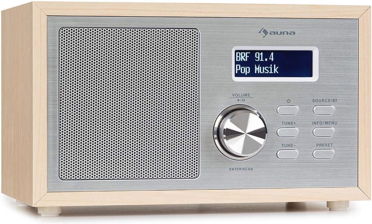 DAB+ FM-radio met Bluetooth 5.0 en LCD-scherm