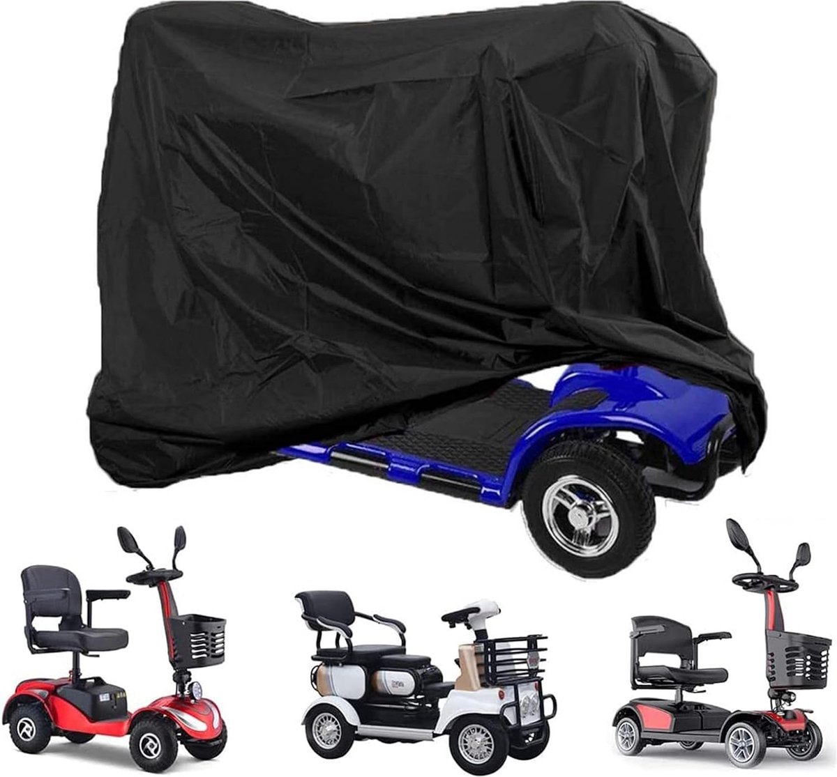 Goedkoopste Elektrische Mobiele Hoes - 210D Oxford Waterdichte Scootmobiel Cover - Beschermhoes voor Rolstoel - Bescherming tegen Stof, Vuil, Sneeuw en Regen
