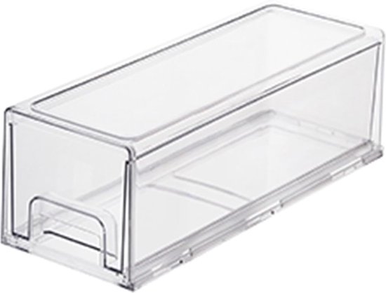 Rössler SOHO CD-Schubladenbox | Schubladen-Aufbewahrungsbox | Organizer mit Schublade | Storage Box | Aufbewahrung & Organisation | (BxHxT): 143 x 158 x 261 mm | 1 Stück | Farbe: Blau | Denim