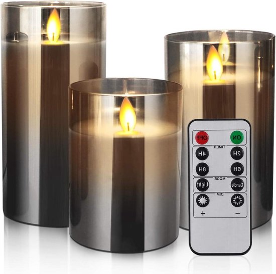 Bougies LED En Forme De Pommes De Pin - Flamme Réaliste - Minuterie Intégrée - Déco De Noël Chaleureuse