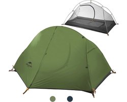 Lichtgewicht Backpacking Tent voor 1 Persoon - Waterdicht en UV-bestendig - 4 Seizoenen - Eenvoudige Installatie