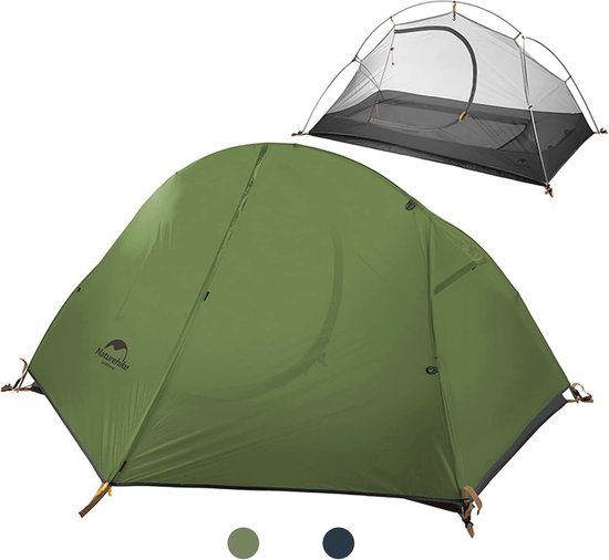 Lichtgewicht Backpacking Tent voor 1 Persoon - Waterdicht en UV-bestendig - 4 Seizoenen - Eenvoudige Installatie