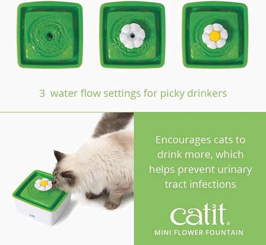 Mini Bloempot Drinkfontein voor Katten - 1,5 L - Stimuleer Gezond Drinkgedrag van Pettrendy — afbeelding 4