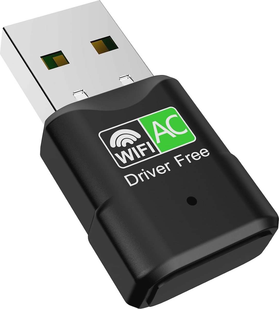 Dual-Band USB WLAN-Stick tot 600 Mbit/s - Snelle Wifi Adapter voor PC en Laptop, Compatibel met Windows XP/7/8/10/11