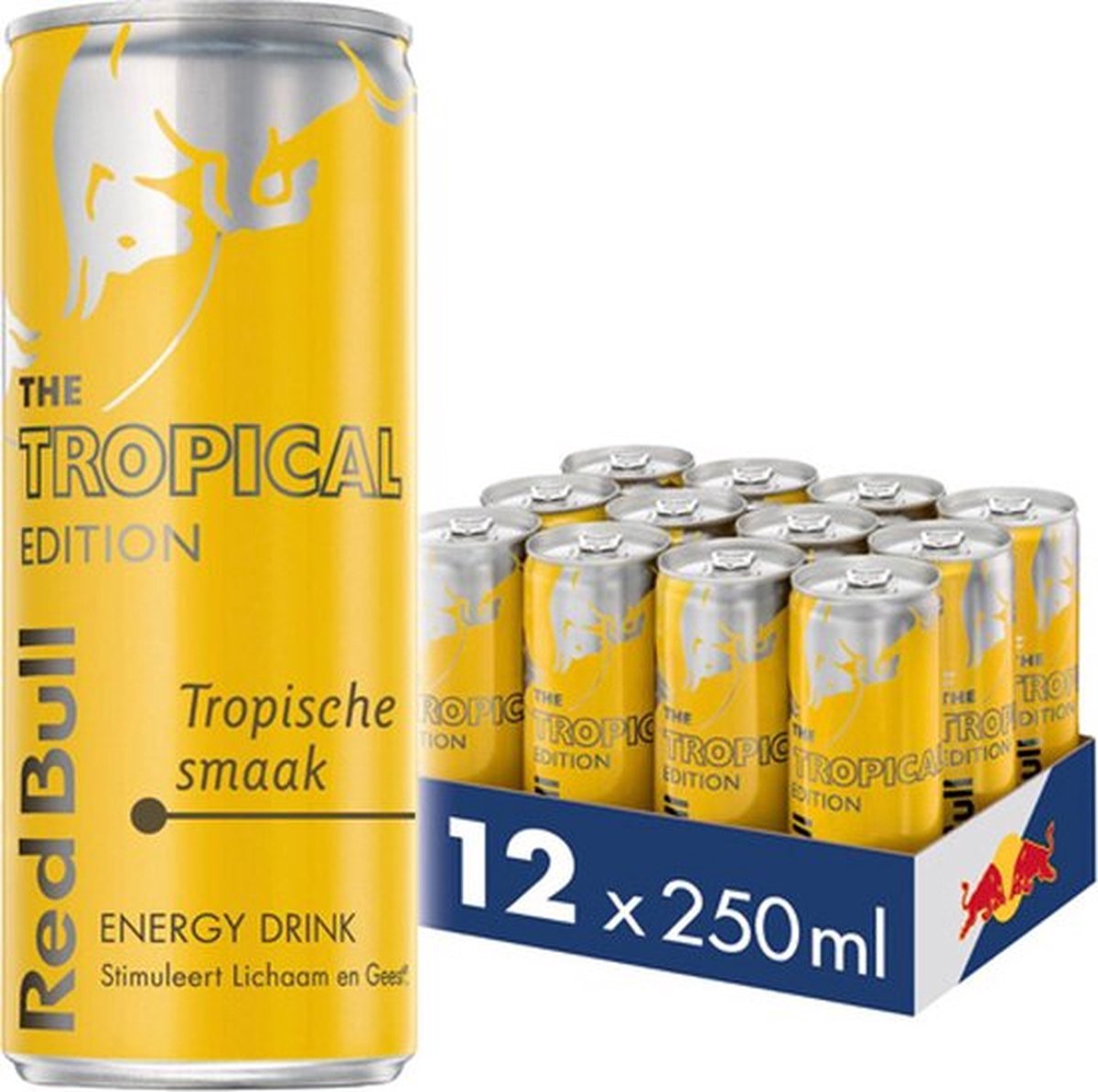 Goedkoopste Red Bull | Tropical Edition - 12x 250ml (voordeel verpakking