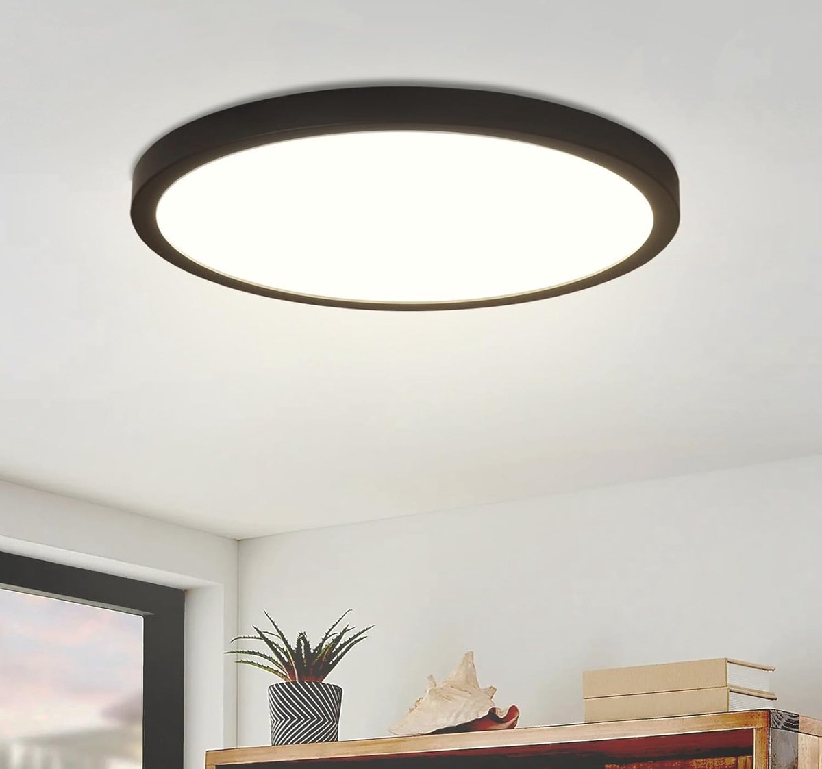 Ronde LED Plafondlamp Koud Wit - 15W Waterdicht Ø22CM voor Badkamer, Keuken en Woonkamer
