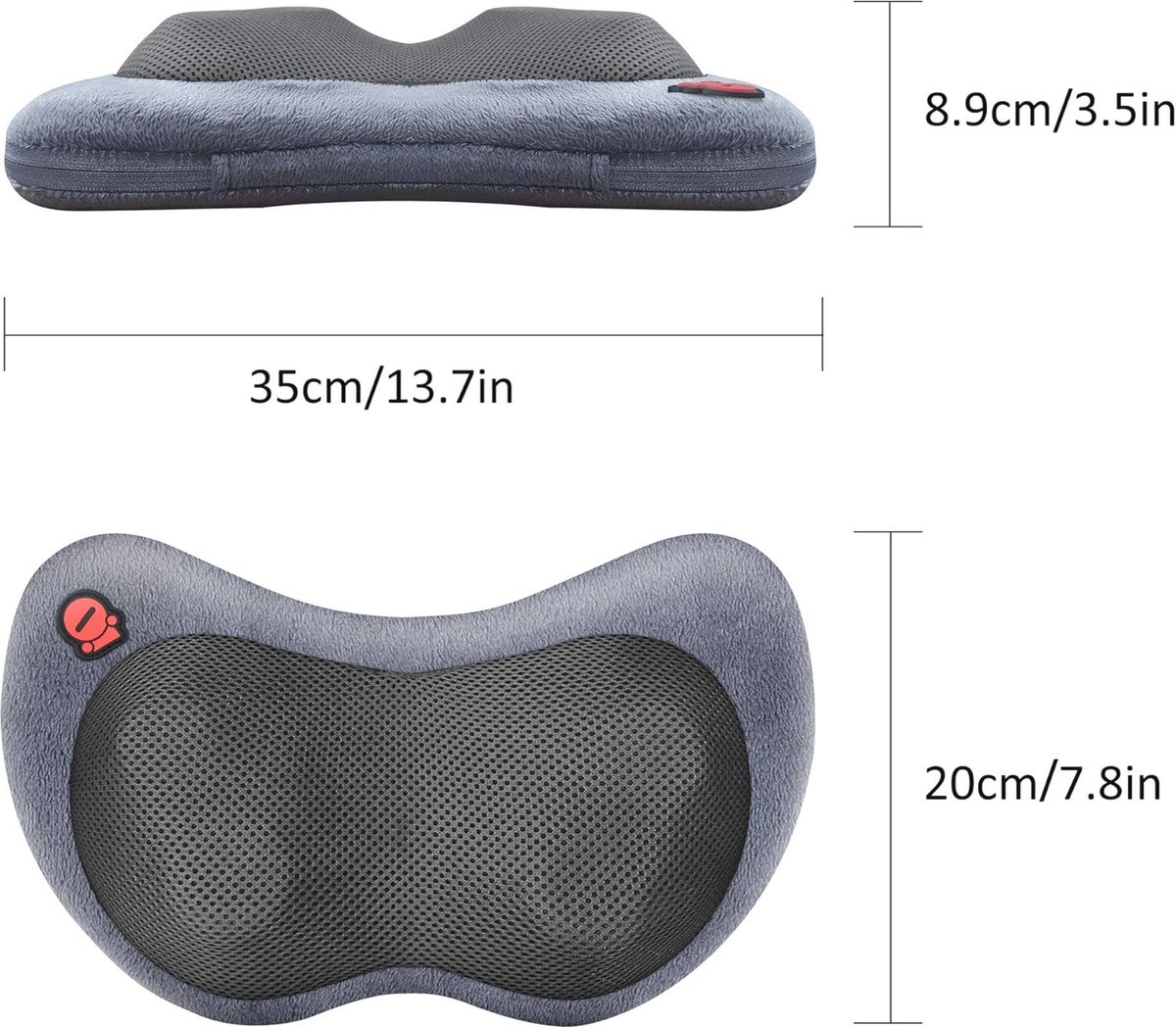 Verwarmd Massagekussen met Shiatsu Functie - Elektrische Rug- en Nekmassage voor Ontspanning en Pijnverlichting — cadeau in Verzorging - foto 7