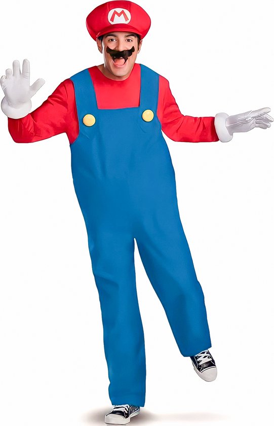 Mario™ deluxe kostuum (compleet)