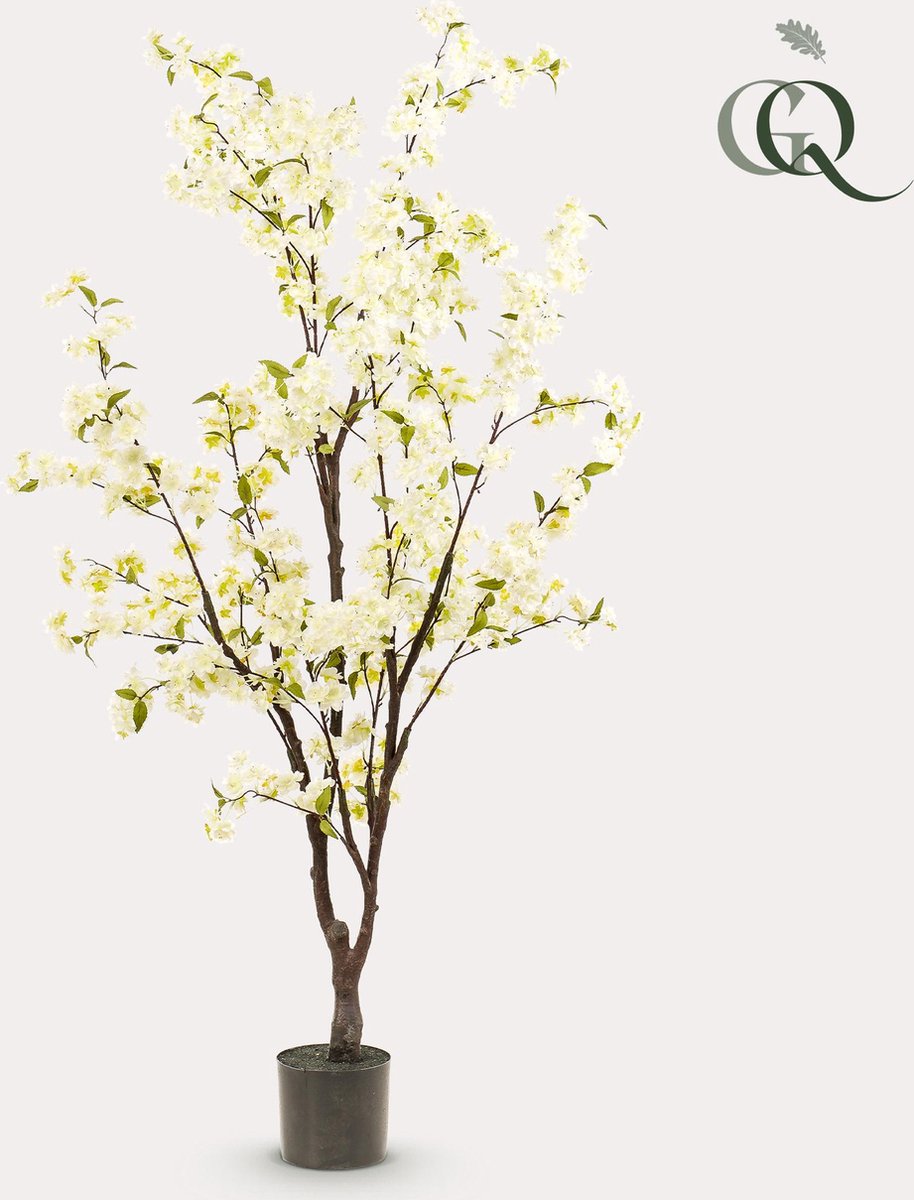 Green Harmony | Kunstplant - Kersenbloesem - Wit - 175cm
