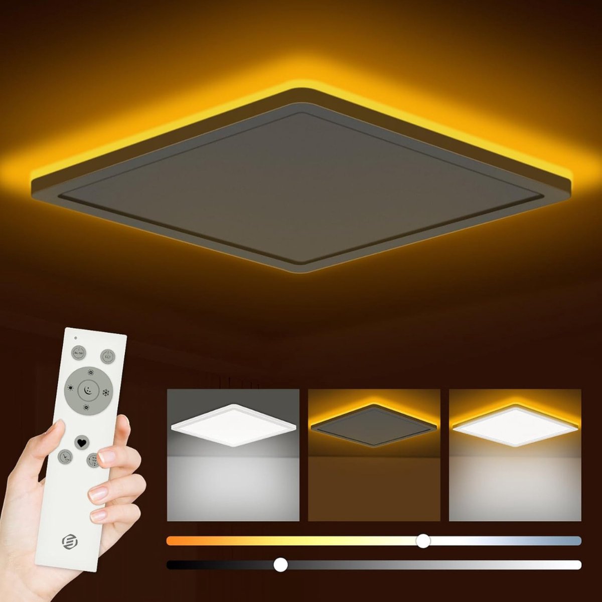Equivera Plafonaire Lamp - Lamp - Plafond Lamp - Plafonnaire Lamp - Plafondlamp Zwart