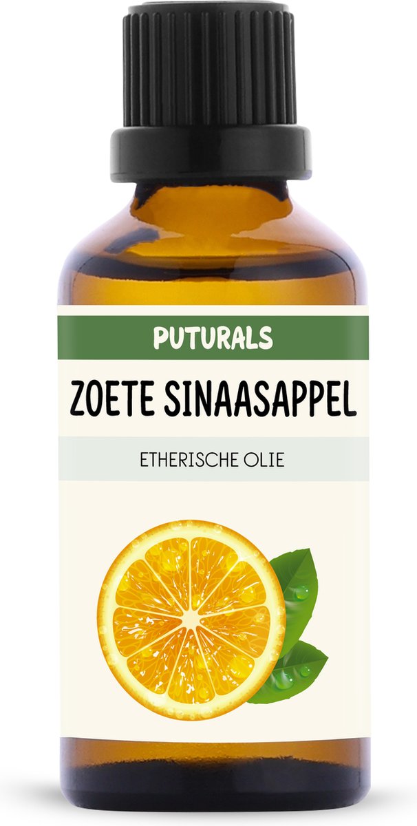 Goedkoopste Puturals Sinaasappel Olie 100 Biologisch - 50ml - Puur en Vegan - Sinaasappel Etherische Olie voor Huid, Haar en Aromatherapie