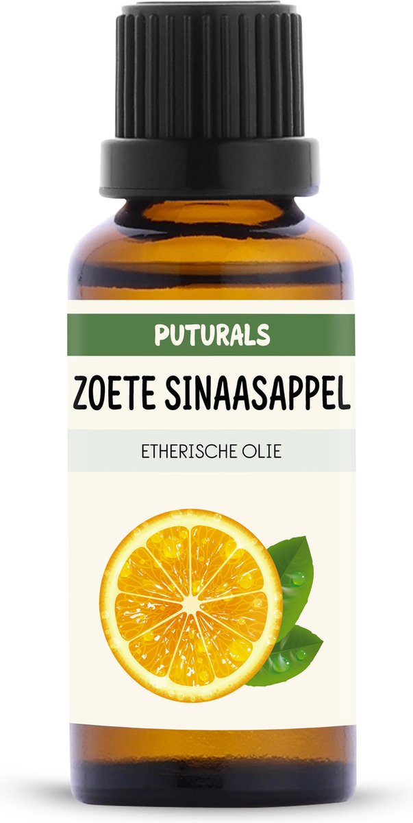 Goedkoopste Puturals Sinaasappel Olie 100 Biologisch - 30ml - Puur en Vegan - Sinaasappel Etherische Olie voor Huid, Haar en Aromatherapie