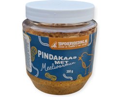 Pindakaas Met Meelwormen voor Vogels - 12 potten a 350 gram