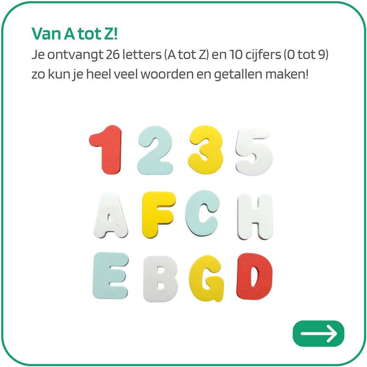 Jobber Toys Bad Foam Speelgoed - Badspeelgoed - Plakletters Badletters — afbeelding 2