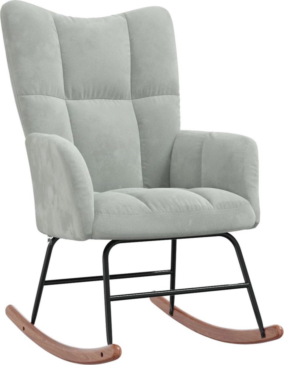Fauteuil - Relaxzetel - Relaxstoel - Relaxfauteuil - Stoel - Met armleuning - Voor één Persoon - Lichtgrijs
