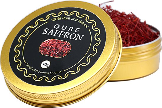 Qure Saffron | 100% Pure Saffraan van 10 gram | Gecertificeerd | Super Negin Kwaliteit Saffraan | Voordeelverpakking