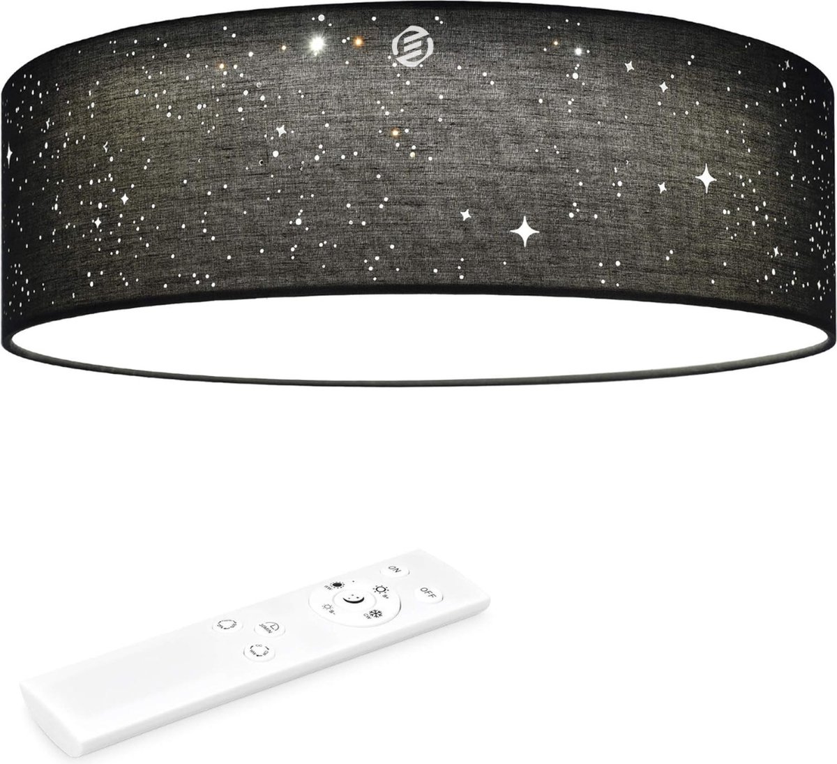 Equivera Plafonaire Lamp - Lamp - Plafond Lamp - Plafonnaire Lamp - Plafondlamp Donkergrijs