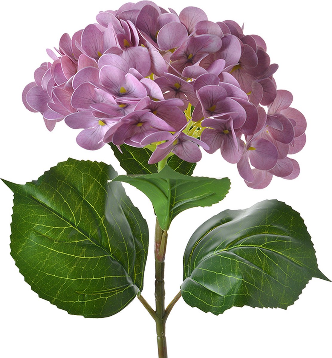 Clayre & Eef Kunstbloem Hortensia 67 cm Paars Kunststof