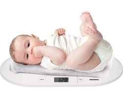 Grundig Babyweegschaal - Digitaal - 10 Gram Nauwkeurig - Max 20 Kilo - Tare-Functie - Wit