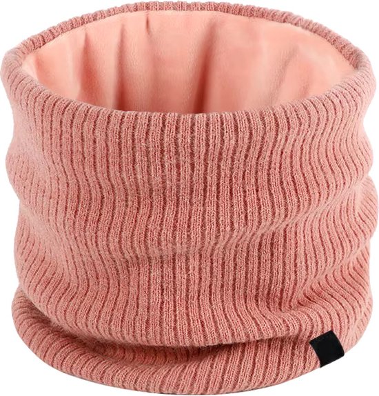 Dames Colsjaal met Velvet Voering - Roze - Rekbaar