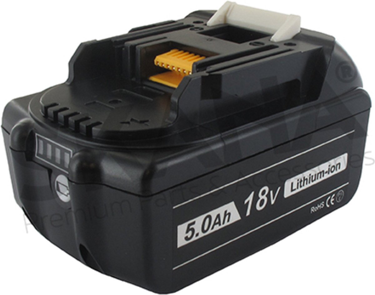 18V - 5.0A lithium/ion accu geschikt voor MAKITA draagbaar elektrisch gereedschap