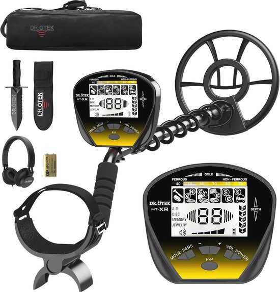 NATIONAL GEOGRAPHIC Metaaldetector voor kinderen en volwassenen - 7,4 inch waterdichte metaaldetectorspoel, lichtgewicht gouddetector met nauwkeurige functie en LCD-display, metaaldetector op het