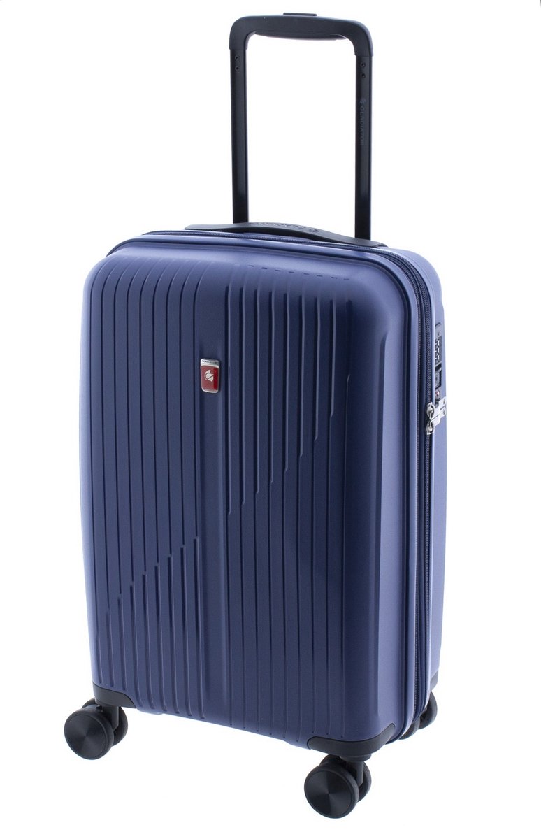 Gladiator Calypso Expandable Handbagage Koffer met TSA slot - 55 cm - 34/36 liter - Blauw