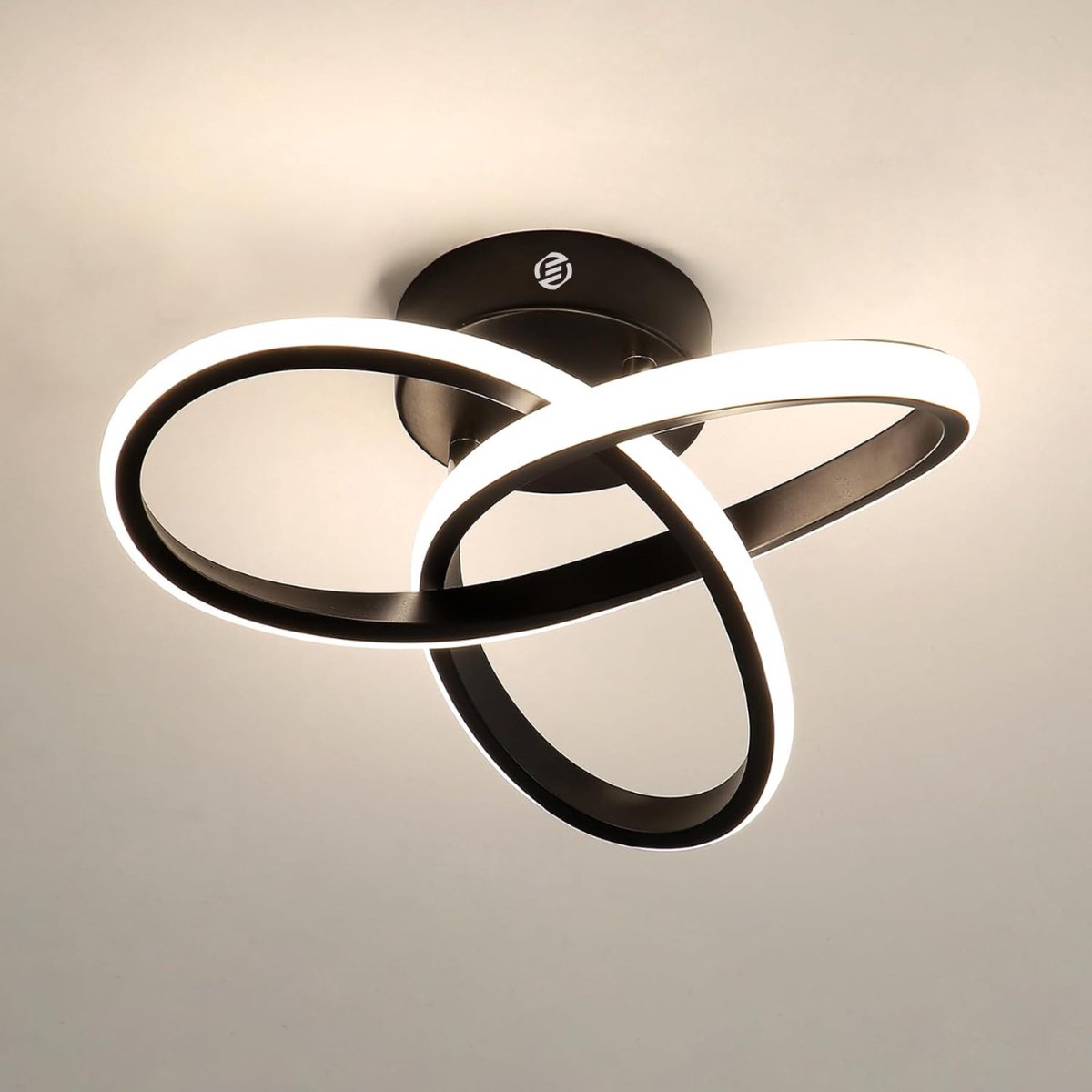Equivera Plafonaire Lamp - Lamp - Plafond Lamp - Plafonnaire Lamp - Plafondlamp Zwart