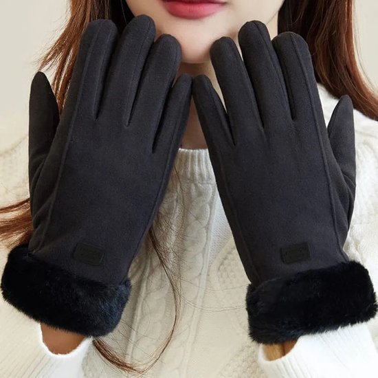 BLNC Leren Handschoenen Dames, Warme Kasjmier Voering, Touchscreen BLNC Leren Handschoenen Dames, Warme Kasjmier Voering, Touchscreen