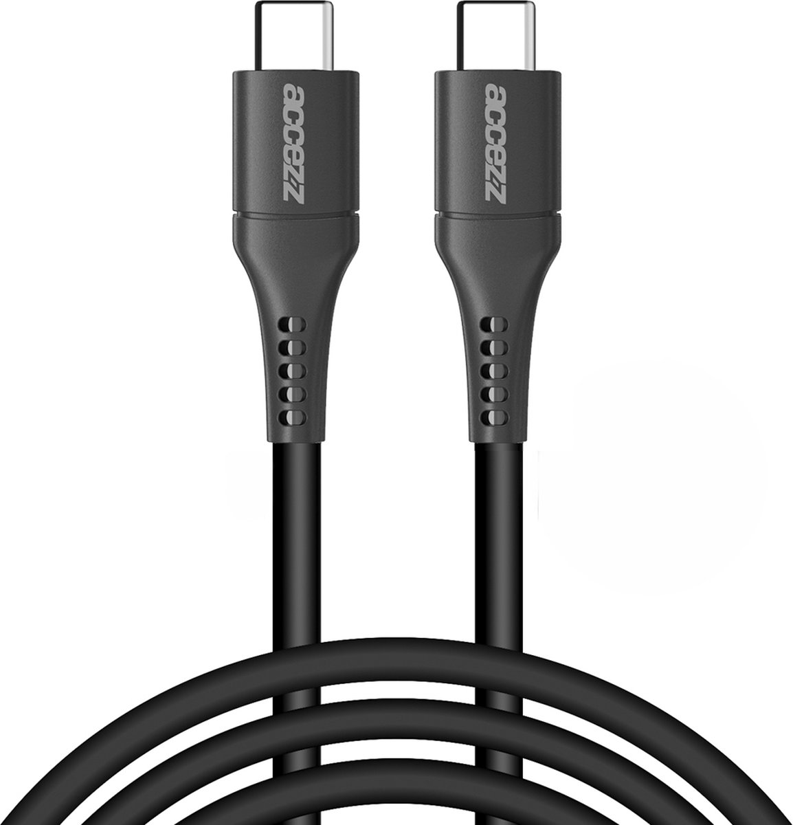 Accezz USB C naar USB C kabel - Oplaadkabel Samsung - Snellader & Datasynchronisatie - 2 meter - Zwart