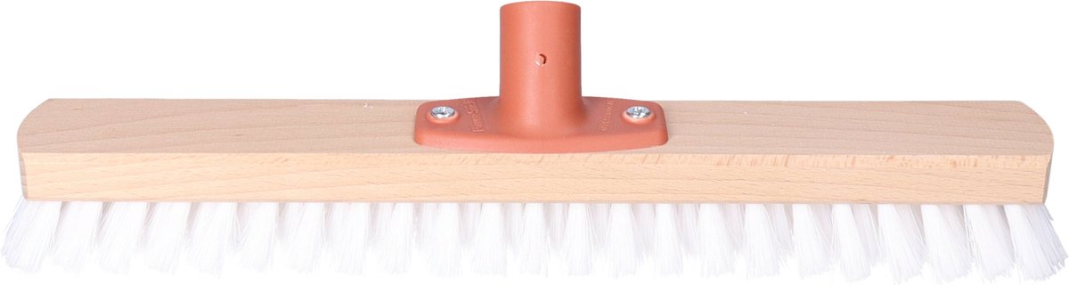 Goedkoopste Schrobber - 40 cm - hout - wit - schrobborstel - schoonmaakborstel