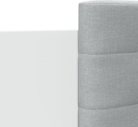 vidaXL - Bedframe - met - hoofdbord - bewerkt - hout - wit - 100x200 - cm