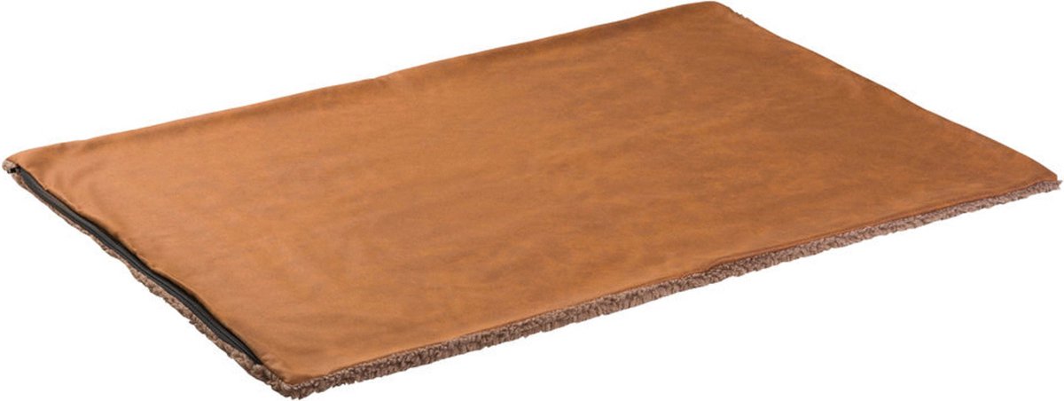Maxxnobel Losse Hoes Orthopedische Sofa Lederlook/Teddy Cognac - Hondenbank - Medium
