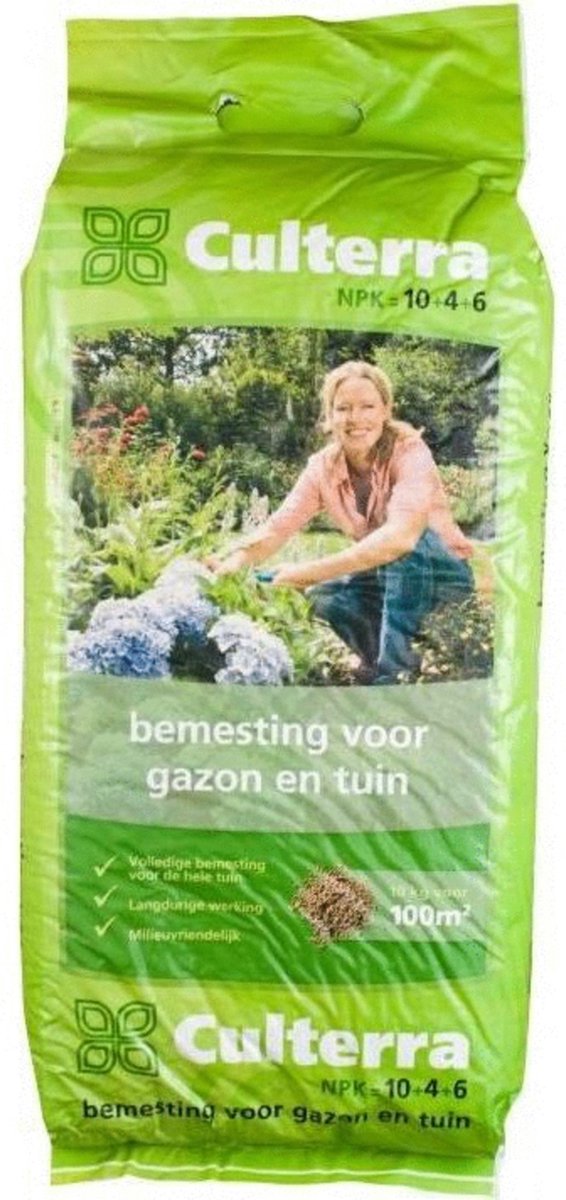 Culterra Meststof 10-4-6 Groen - Gazonmeststoffen - 10 kg