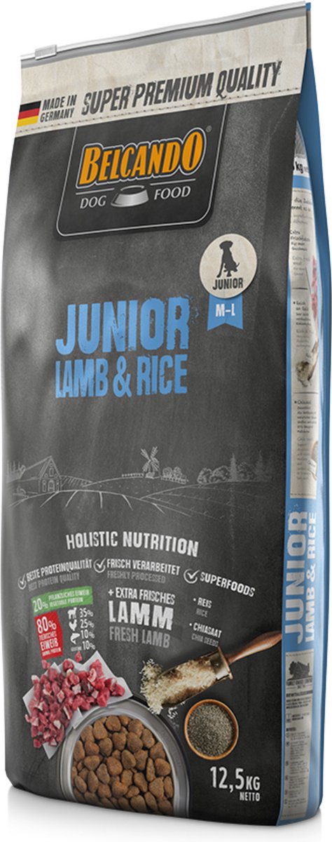 Belcando Belcando Junior - Hondenvoer - Lam Rijst 12.5 kg