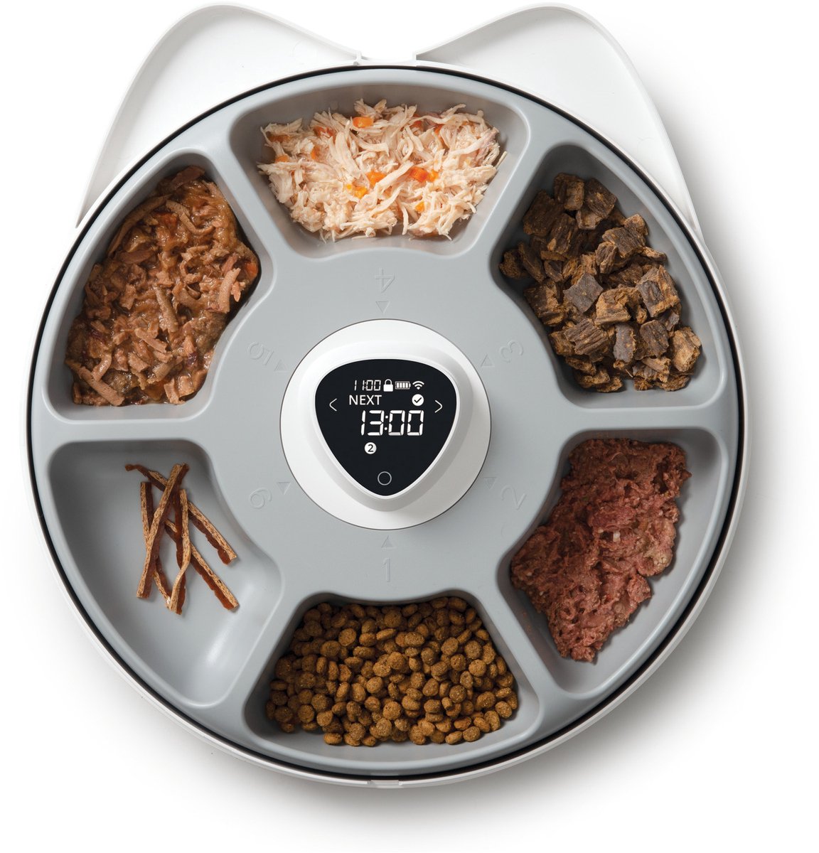 Catit Voerautomaat Kat - Pixi Smart 6-meal Feeder - 6 x - afbeelding 3