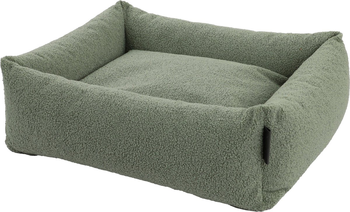 Wooff Cocoon Teddy Olijfgroen - Hondenmand - 60x14x18 cm