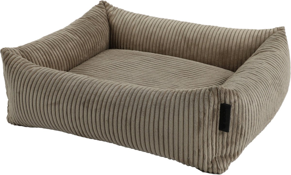 Wooff Cocoon Rib Taupe - Hondenmand - 90x70x22 cm