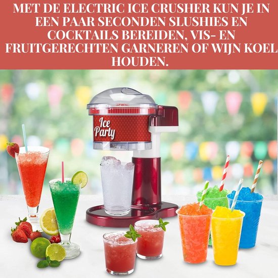 Ice Crusher - Ijscrusher Blender - IJscrusher Blender Machine - Ice Crusher Blender - Rood van Merkloos — afbeelding 4