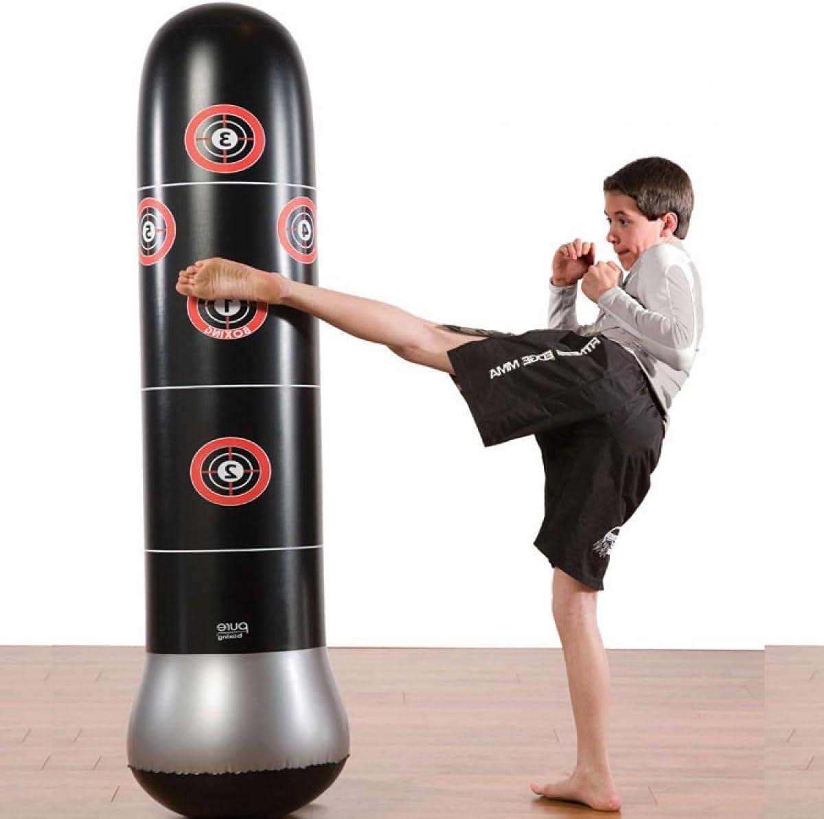 Opblaasbare bokszak voor kinderen en volwassenen - Vrijstaande opblaasbare bokszak voor kinderen en volwassenen - Boksset fitnessstudio 160 cm