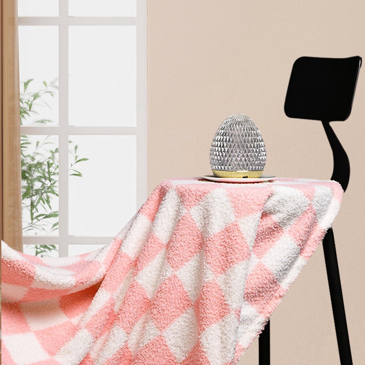 Atmosphera Plaid - oud roze - polyester - 180 x 230 cm | Leen Bakker Atmosphera Plaid - oud roze - polyester - 180 x 230 cm | Leen Bakker